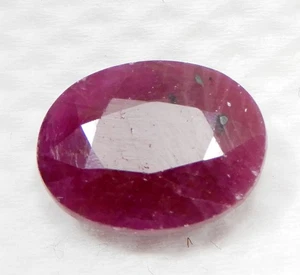 Natural Enhanced Precious EGL Certified Oval Cut Mozambique Ruby Gem 7.60 Cts - Picture 1 of 9