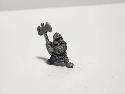 Warhammer/Citadel - Dwarfs - 1987 D2 Norse Dwarf - Throm - Metal OOP AXE 21 - Image 1 of 4