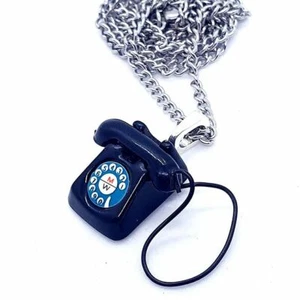 Cool RETRO TELEPHONE NECKLACE phone VINTAGE STYLE JEWELLERY mixed up dolly  - Picture 1 of 1