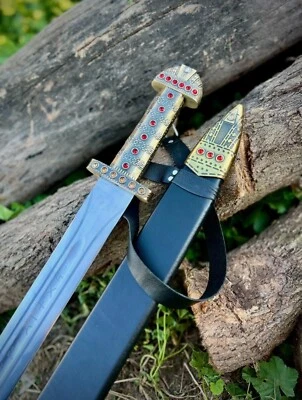 Espada Rey Vikingo Ragnar Bjorn Ironside The Vikings Espada con Vaina de Madera Foto 1 de 4