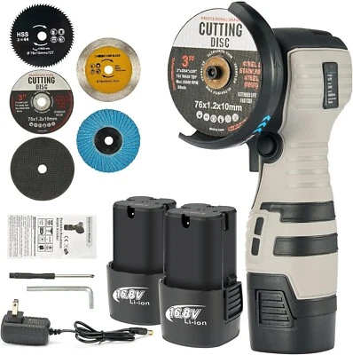 Amoladora angular portátil inalámbrica con 2 baterías de 16,8 V y 2000 mAh.. Foto 1 de 4