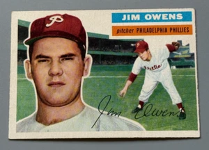 1956 Topps #114 Jim Owens - VG/EX - Picture 1 of 2