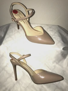 JESSICA SIMPSON NWOB LATTE PATENT LEATHER "HENREA" MARY JANE HEELS SIZE 10M - Picture 1 of 4
