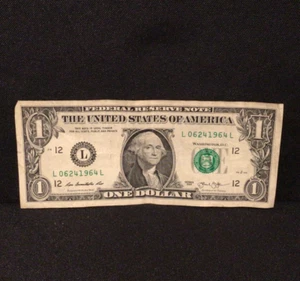 Bookend Birthday Bill Serial  $1 One Dollar Bill Note 06241964 June 24th 1964 - Picture 1 of 7