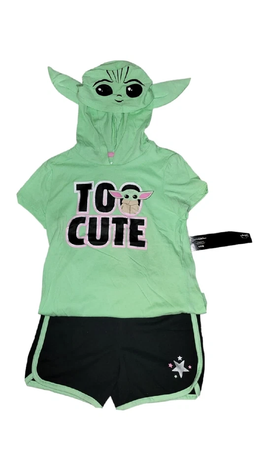 Star Wars Baby Yoda Youth Girls  2 Piece Outfit  Size 6 - Image 1 of 1