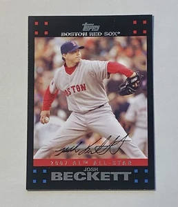 2007 Topps Updates & Highlights Josh Beckett All-Star #UH270 Boston Red Sox - Picture 1 of 2