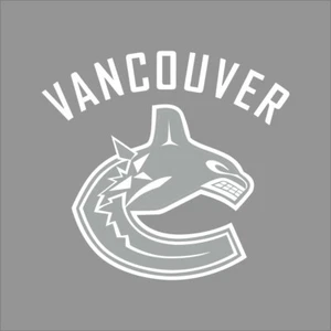 Vancouver Canucks #2 logotipo del equipo de la NHL 1 color calcomanía de vinilo pegatina pared ventana coche - Imagen 1 de 7