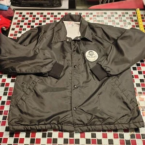 VTG 80's Taylor Made LARGE Snap Button Up LARGE Windbreaker STEEL Co. Jacket - Picture 1 of 10