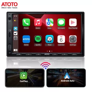 ATOTO F7 WE 7" Autoradio 2 DIN senza fili CarPlay & Android Auto Bluetooth Radio - Zdjęcie 1 z 12