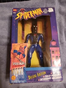 Vintage Spiderman Figure Deluxe 10" da appendere al muro posabile ToyBiz 1994 Marvel - Foto 1 di 2