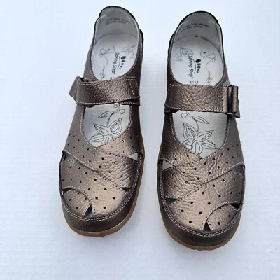 Spring Step Streetwise Mary Jane Shoes Bronze Size 10 - Image 1 of 4