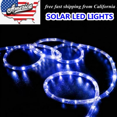 LED String Light Solar Powered Garden Path Yard Decor Lamp Outdoor Waterproof US - Image 1 of 4