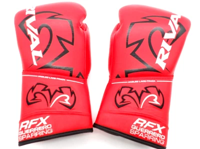 Guantes de combate con cordones RIVAL Boxeo RFX-Guerrero HDE-F - RD - 12 oz - Nuevos/Otros Foto 1 de 4