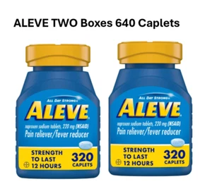 Aleve Naproxen Sodium Tablets 220mg (640 ct.) Exp 08.2027 | Pain Reliever, Fever - Picture 1 of 7