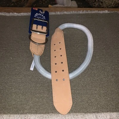 NWT Youly Avant- Garde Braided Green Tye Dyed XL/XXL Dog Collar w/ Metal Buckle - Image 1 of 3