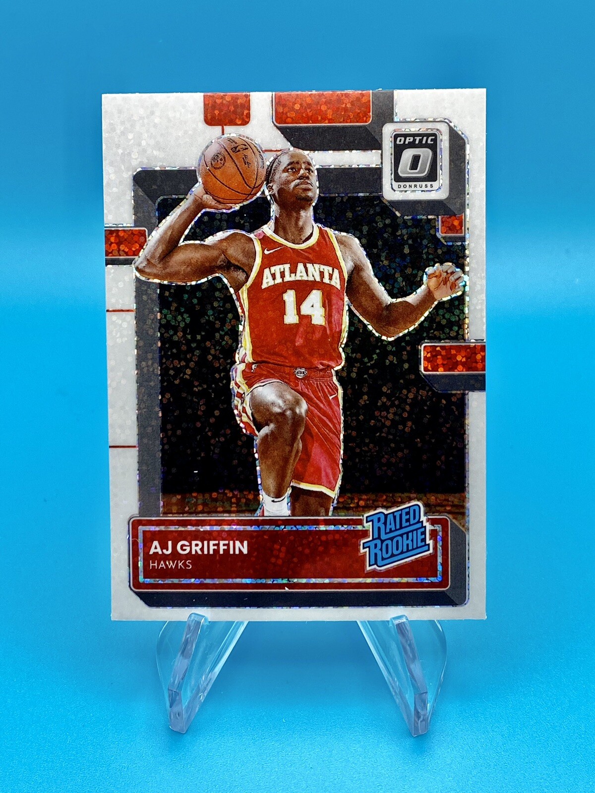 2022-23 Donruss Optic AJ GRIFFIN ✨ White Sparkle RC SSP #204 🔥 Atlanta Hawks