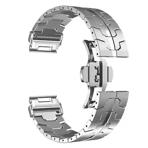 Cinturino in acciaio inox 26/22 mm per Garmin Fenix 6/6XPro/7/7X Quick fit cinturino in metallo - Foto 1 di 20