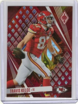 2023 Panini Phoenix Fire Burst #93 Travis Kelce Chiefs 008/340 - Image 1 of 2