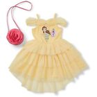 Disney Girls Belle Tulle Dress and Bag - Yellow Size 3 - Brand New