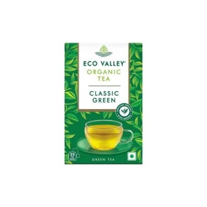Eco Valley Organic Green Tea - Classic - 25 Tea Bags | Grown in Nilgiris - Picture 1 of 31