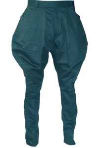 Mens Grey Jodhpuri Breeches Equestrian Baggy Pants Horse Riding Sports Breeches - Picture 1 of 4