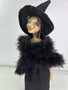 HMK Hallmark Halloween " Hauntington Cassie" Witch Doll Shelf Sitter 18" EUC - Picture 1 of 10