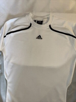 CAMISA ADIDAS Hombre CLIMALITE GRIS/BLANCA Activa MANGA LARGA M Excelente Estado Foto 1 de 4