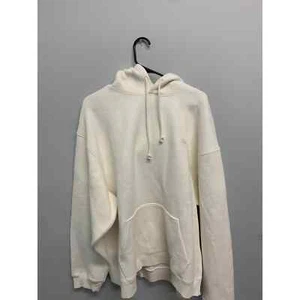 Kith White Cream Silk Hooded Sweatshirt Hoodie Size XXLarge Brand New SHIPS NOW - Picture 1 of 3