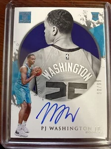 2019-20 Panini makellose PJ Washington Jr. #122 Rookie AUTO 84/99 RC Hornissen - Bild 1 von 2