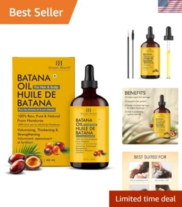 Raw Batana Oil for Hair Growth 2 fl oz | 100% Pure & Unrefined Oil from Hondu... - Picture 1 of 10