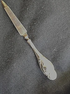 ENGLISH EDWARDIAN SILVER NAIL FILE and TINY BUTTON HOOK ( 8 & 5.5 cm long) - Picture 1 of 6