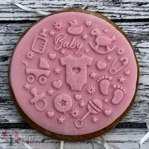 Baby Shower Embosser Stamp, Cookie Cutter, Fondant cupcake, Baking *NEW* - Picture 1 of 4