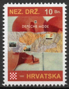 Depeche Mode - Never Let Me Down Again, Kroatien, 1993, Satz mit 16 Marken. - Bild 1 von 2