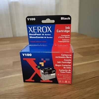 Xerox Y100 Black Ink Cartridge New Sealed No Expiration Date on Box 8R12728 - Image 1 of 4