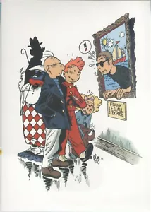 ex Frank le Gall: "Spirou et Fantasio " - non signé - format A4 - 7 - Picture 1 of 1