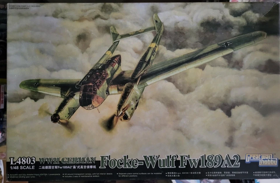 1/48 G.W.H. GREAT WALL HOBBY FOCKE WULF FW 189 A2 - Immagine 1 di 1