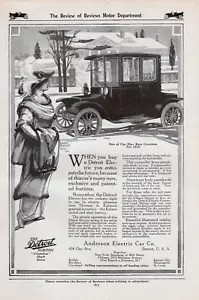 The Detroit Electric Car by Anderson Electric Car Co. Antique Magazine Ad 1912 - Picture 1 of 4