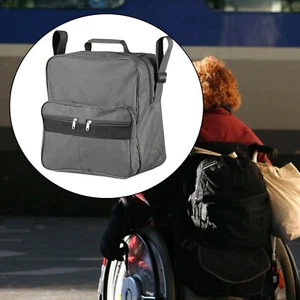 Wheelchair Bag Backpack Mobility Storage Holdall Handle Scooter Walker Frame Bag - Picture 1 of 15