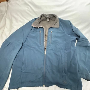 Men's REI Full Zip Jacket Size XL RN 37249 Mid-Weight Hike Blue Cyan - Picture 1 of 8