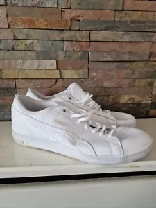 Puma Soft Foam - Zapatillas de cuero blanco - Talla 8 UK, usadas, buen estado. - Imagen 1 de 7