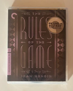 Rules of The Game Criterion Region Free 4K UHD Region A Blu Ray Brand New - Picture 1 of 2