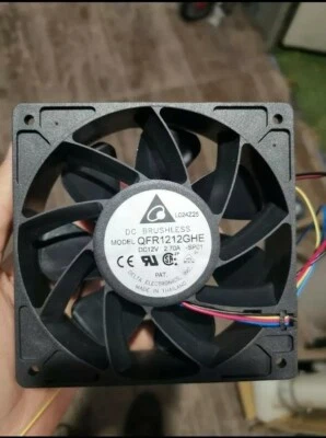 Lot ten (10) New Delta fans DC BRUSHLESS MODEL QFR1212GHE 120mm fan - Image 1 of 3