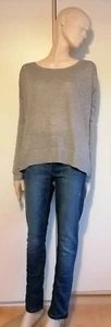 H&M Pulli Pullover *M *38/ 40 *Grau mit Lurex *Streifen *leicht Oversized - Bild 1 von 8