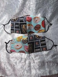 Máscara facial grande de algodón para hockey y donuts en muy buen estado  - Imagen 1 de 12