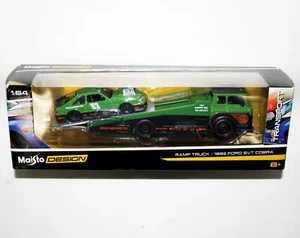 Maisto Trasporto Rampa Traino 1993 Ford SVT Mustang Cobra Auto Giocattolo Scala 1:64 - Foto 1 di 2
