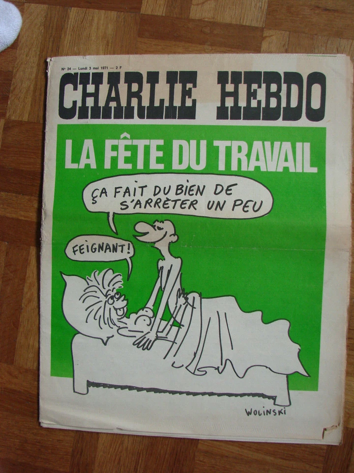 CHARLIE HEBDO SATIRICAL NEWSPAPER N°24 MAY 3, 1971 - Image 1 of 1