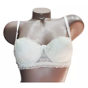 Trifolium Everyday BH Bügel gepolstert bestickt Spitze Balconette creme 73323 - Bild 1 von 2