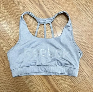 Reebok Racerback Sports Bra Gray Women’s Size Large NWOT - Picture 1 of 3
