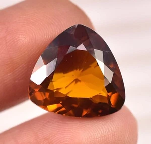 10.10 Ct Natural Dark Orange Hessonite Garnet Certified AAA Loose Gemstone - Picture 1 of 8