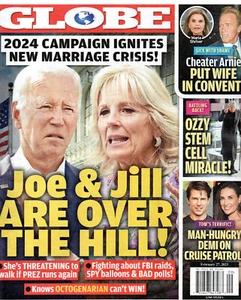 GLOBE Magazine Feb. 27 2023 Joe Jill Biden Arnold Schwarzenegger Ozzy Osbourne - Imagen 1 de 2